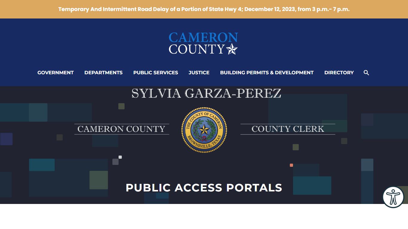 Public Access Portals - Cameron County